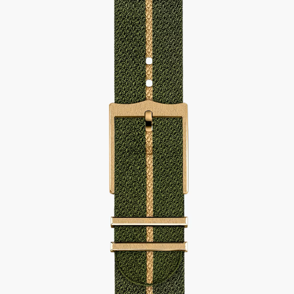 Tudor m79018v 0001 ab green fabric strap 52269