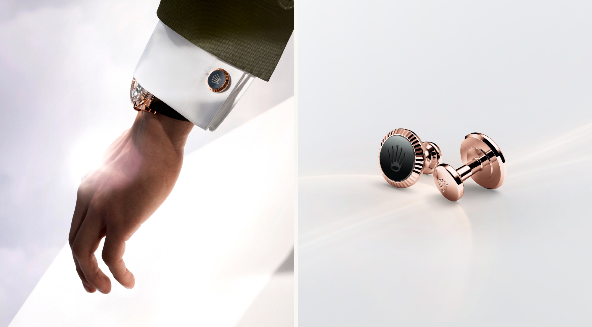 Rolex accessories fluted cufflinks rolexcufflinks 2403jva 002 landscape