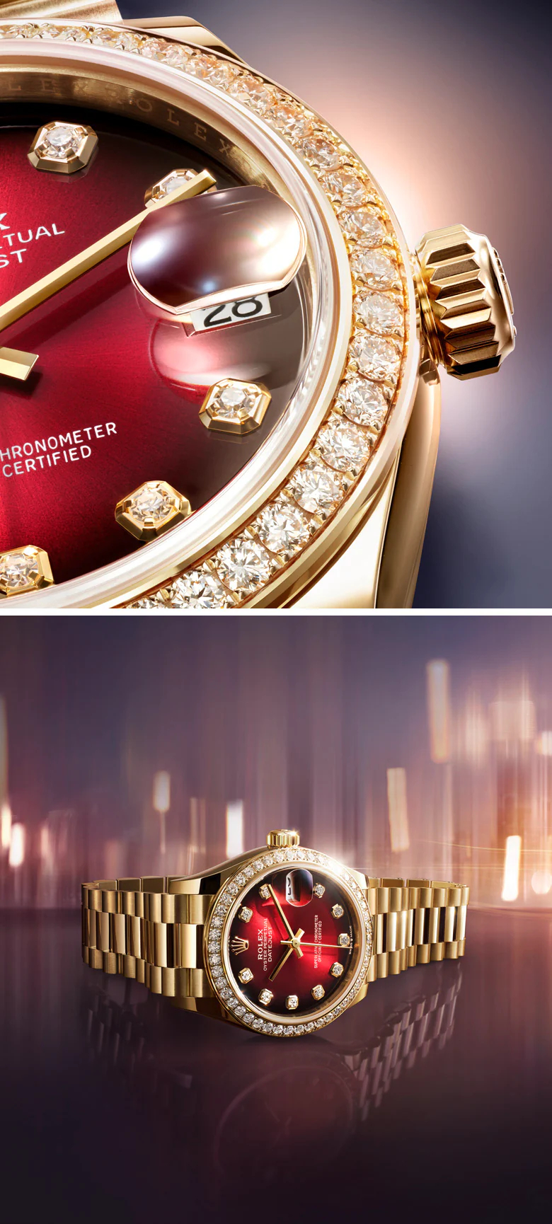 Rolex datejust m278288rbr 0041 2412uf 002 m278288rbr 0041 2501stojan 002 rvb portrait