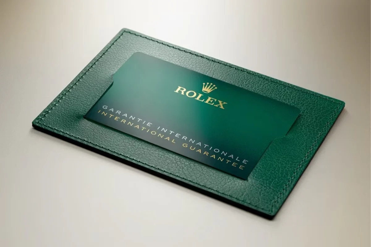 Rolex guarantee retail guaranteecard landscape