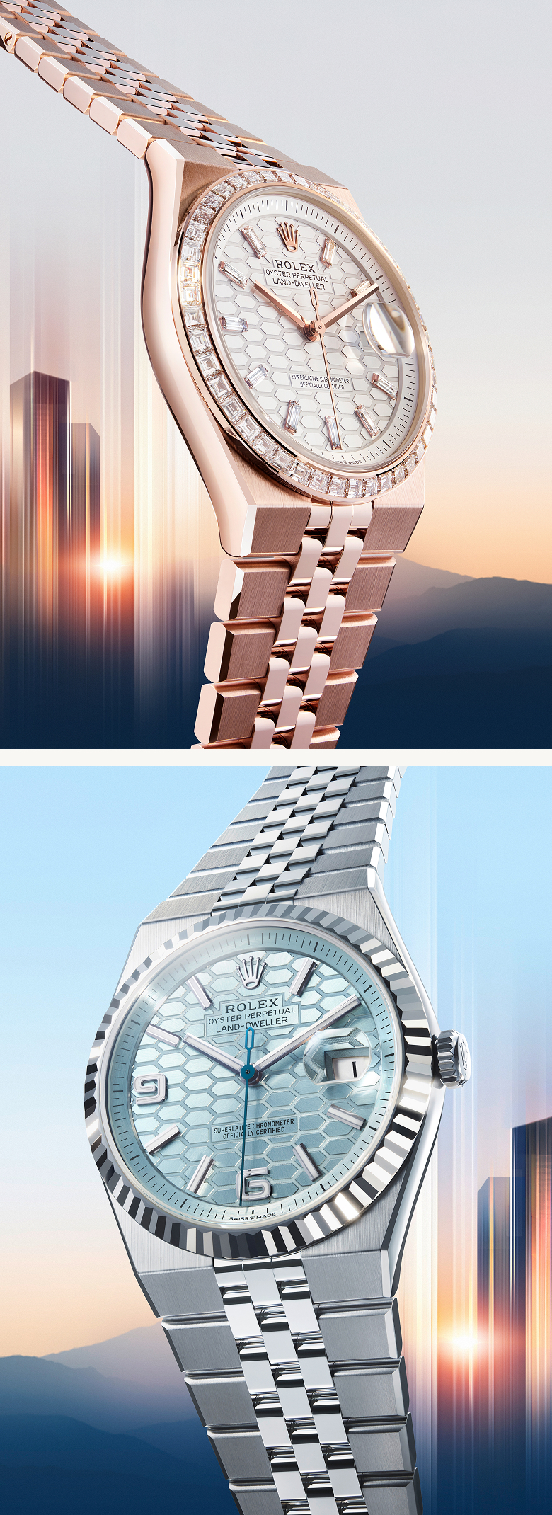 Rolex new watches 2025 the land dweller m127285tbr 0002 2501fj 003 and m127336 0001 2501fj 003 portrait