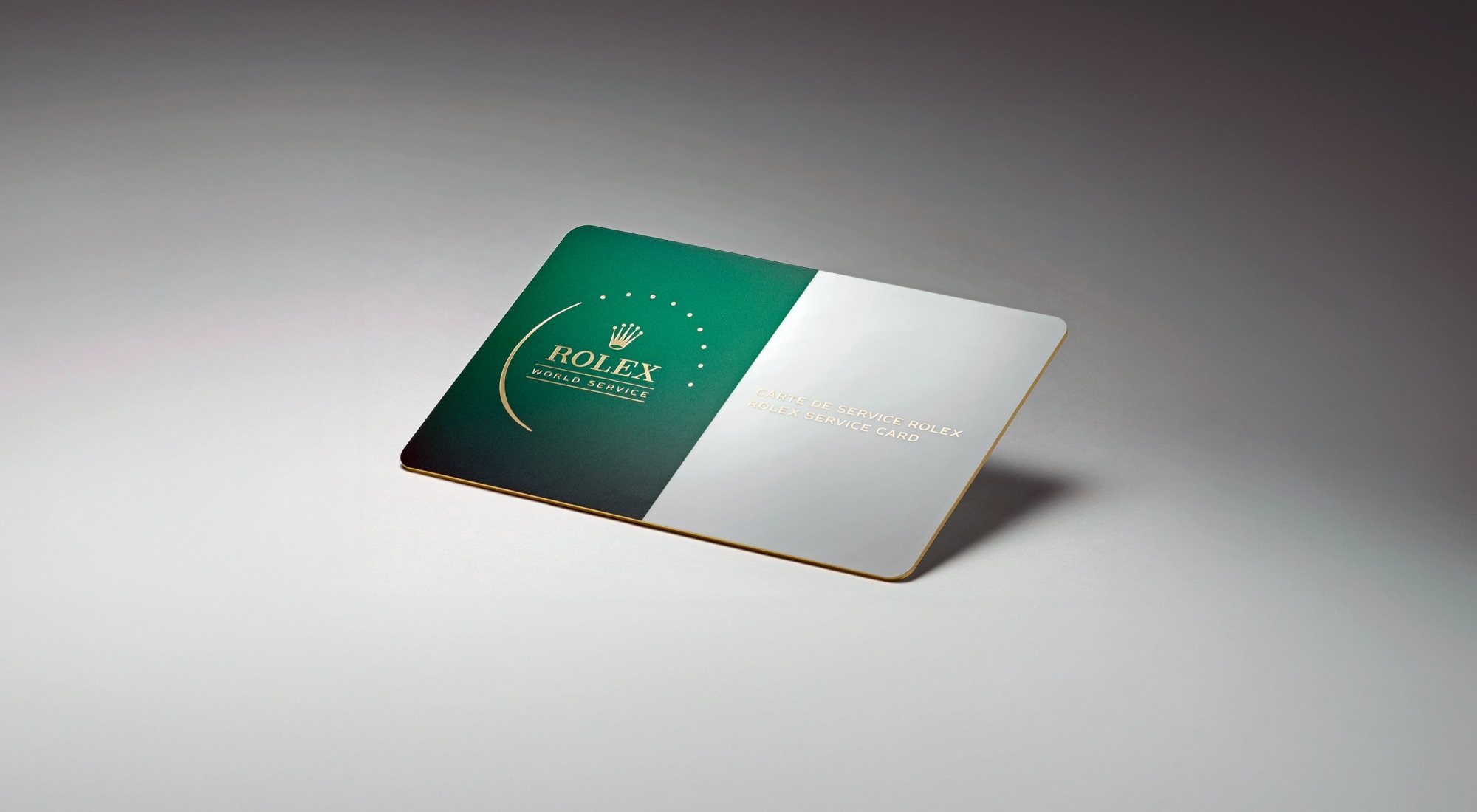Rolex servicing rolex service card front v2 landscape
