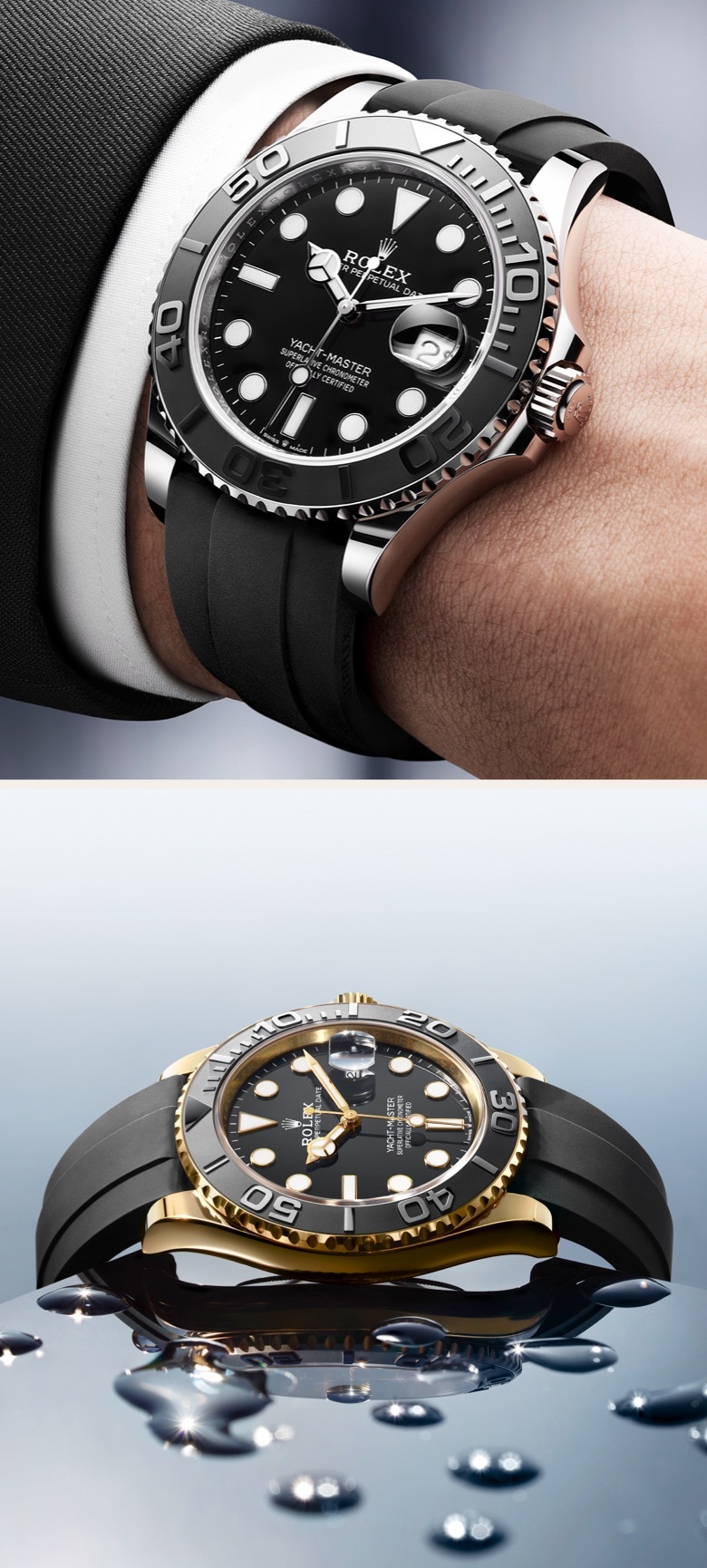 Rolex yacht master m226659 montre portee homme yacht master rubber black 001 portrait